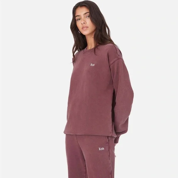 Kith Burgundy Crewneck Sweatshirt - Picture 3 of 10